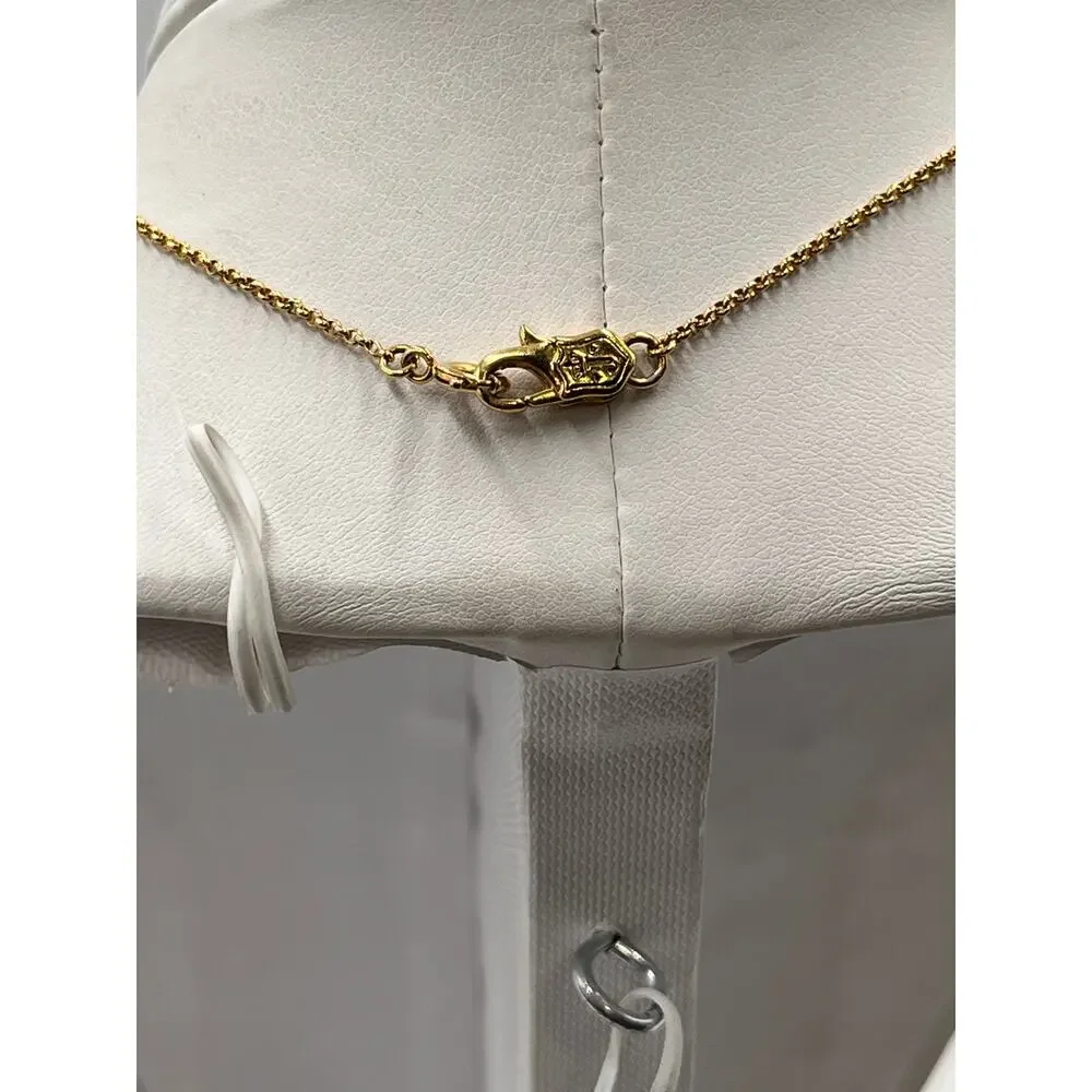 Juicy Couture Friends Forever Half Heart Broken Heart Gold Tone‎ Necklace